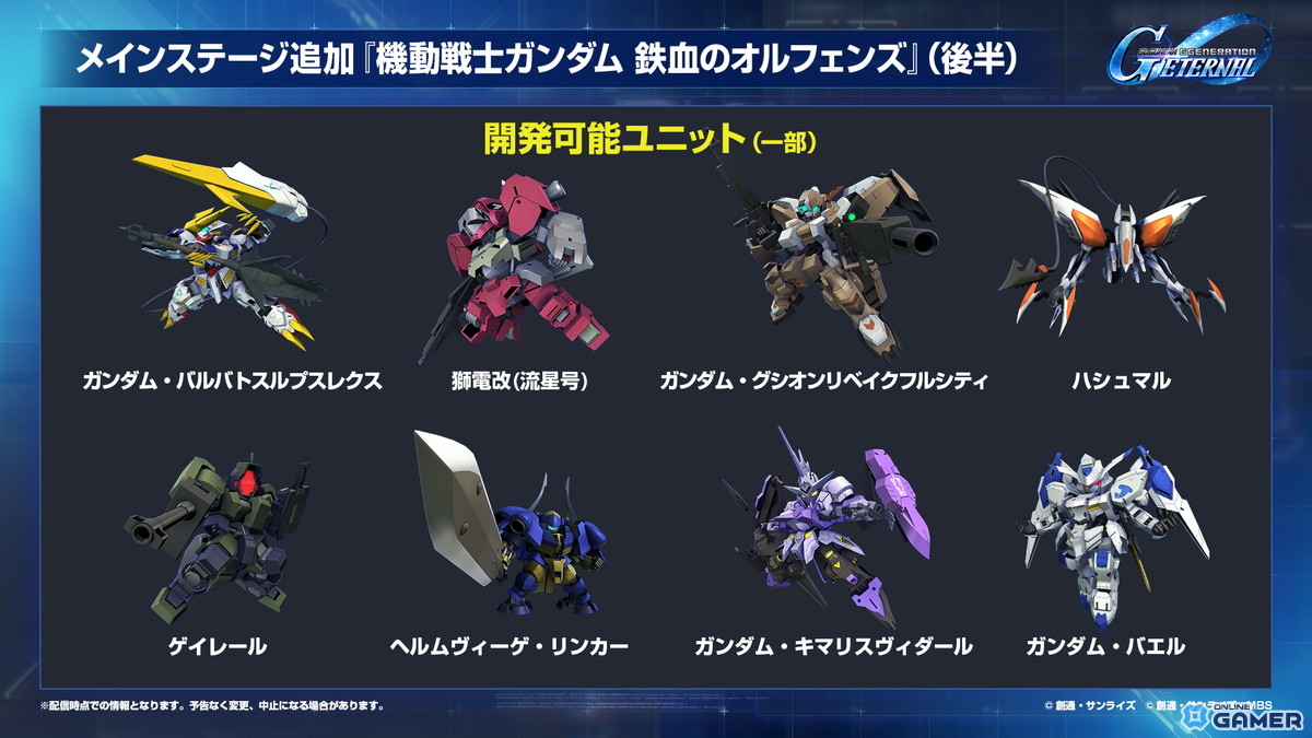 「SDガンダム ジージェネエターナル」メインステージに「機動戦士ガンダムUC」と「機動武闘伝Gガンダム」が9月30日に追加！の画像