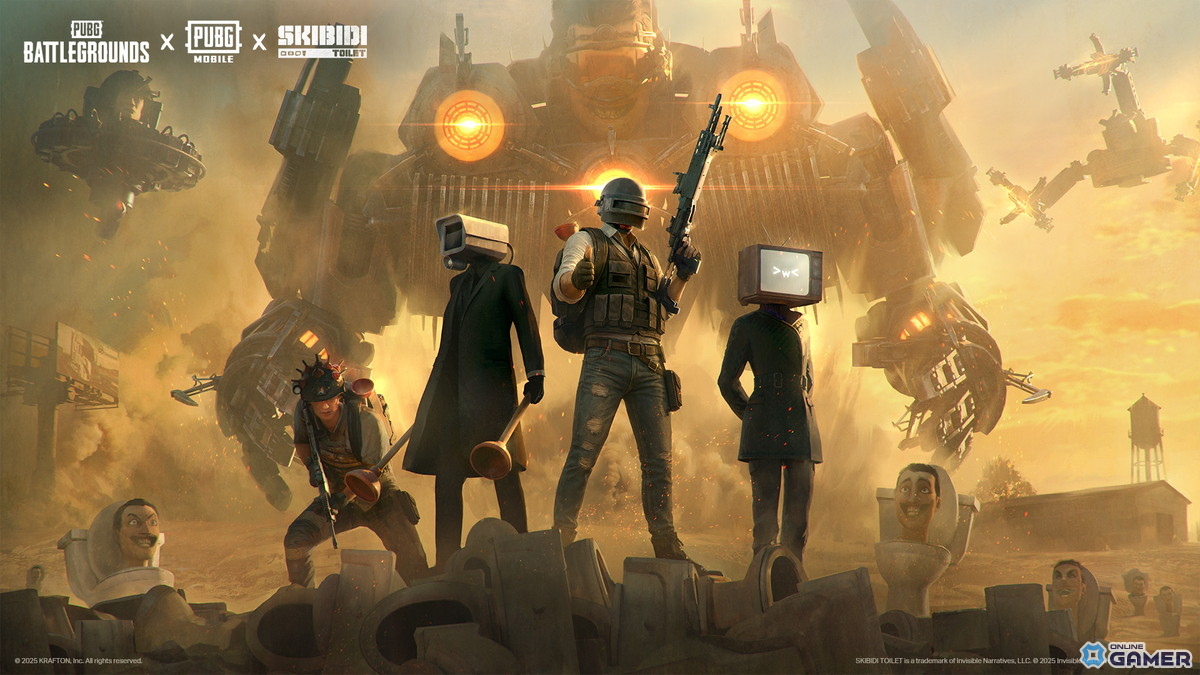 「PUBG」「PUBG MOBILE」×「Skibidi Toilet」コラボ発表!ハロウィン限定モードが登場の画像