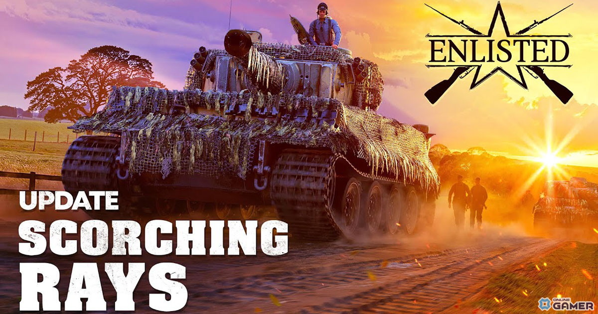 MMOシューター「ENLISTED」大型アップデート「Scorching Rays」実装！チュニジアマップ改修＆新兵器追加の画像