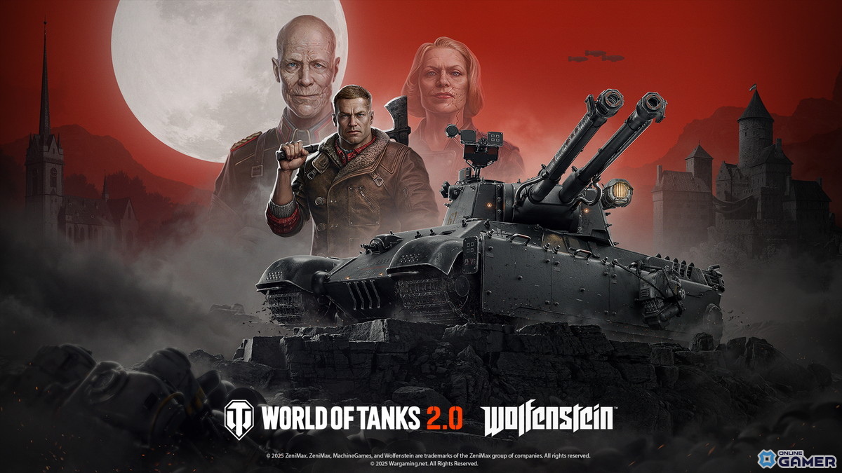 「World of Tanks」に「Wolfenstein」が参戦!限定バトルパスでZwilling重戦車や特別搭乗員を入手可能の画像