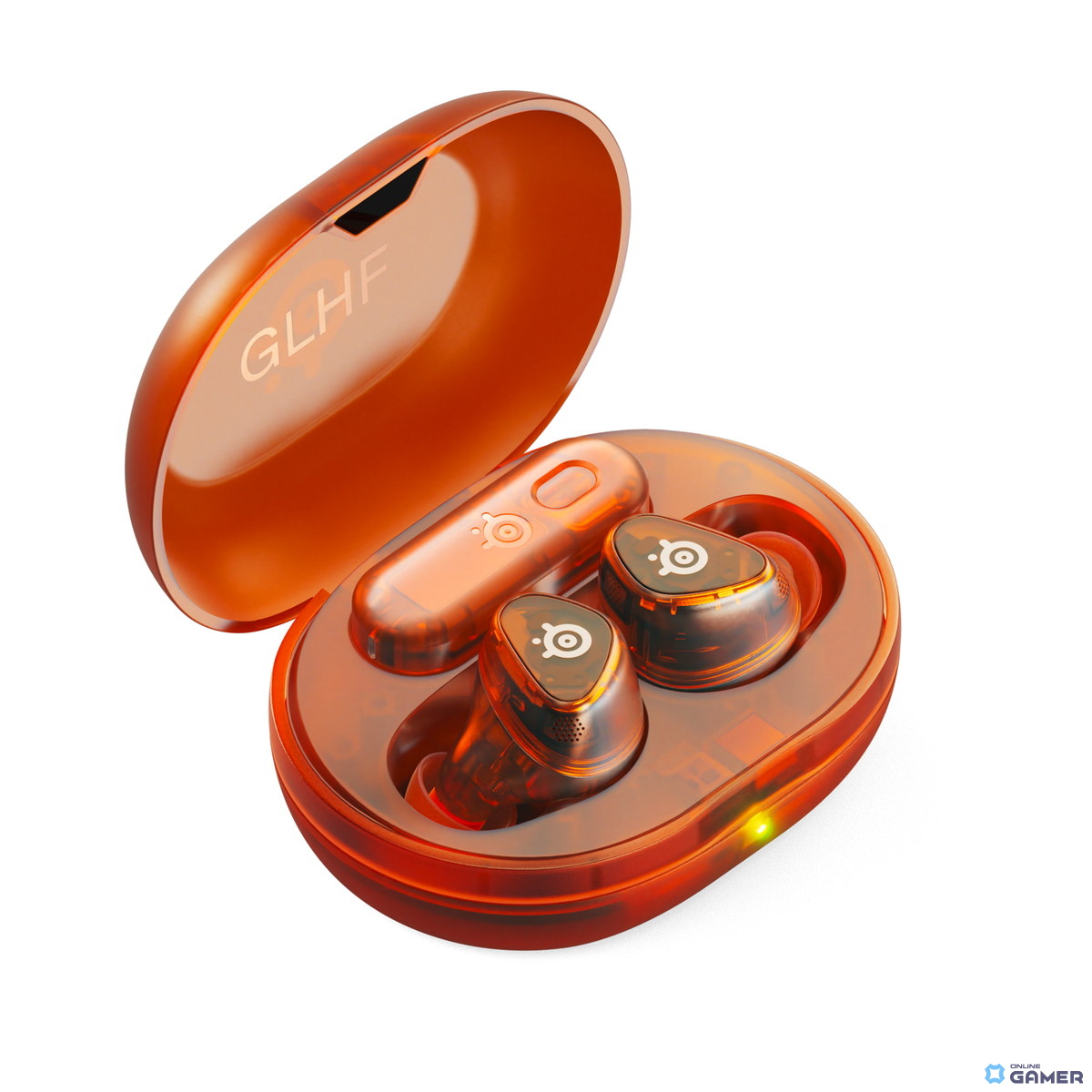 SteelSeries「Arctis GameBuds Glorange」数量限定発売!eスポーツ仕様の完全ワイヤレスイヤホン新色スケルトンモデルの画像