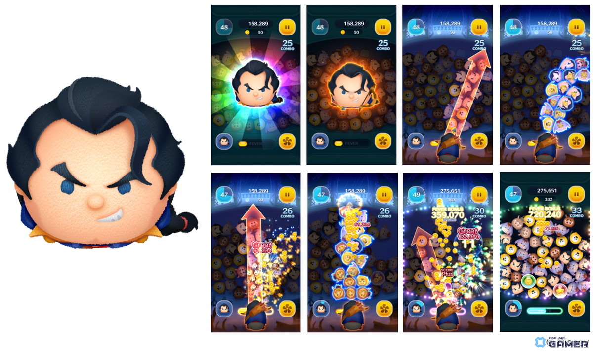 「LINE：ディズニー ツムツム」新ツムに「悪だくみガストン」登場！ヴィランズ尽くしのハロウィーンイベント開催の画像