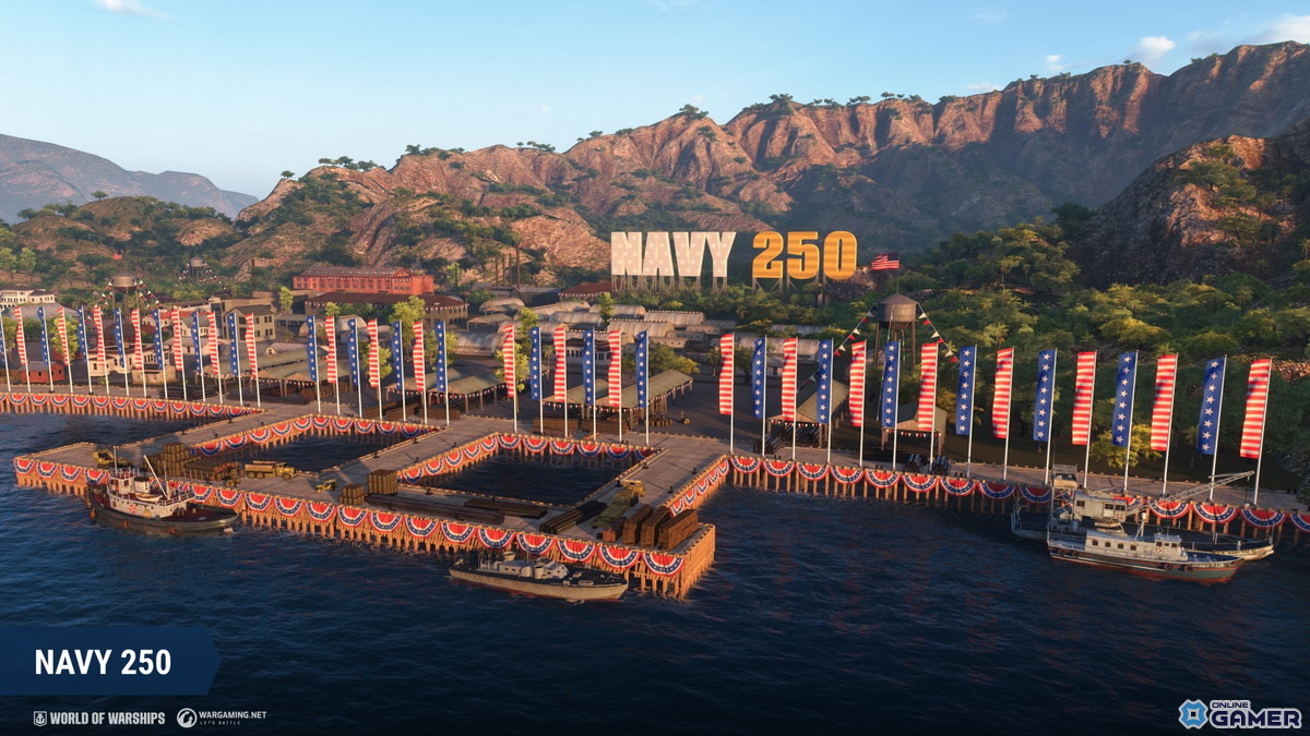 「World of Warships」アメリカ海軍250周年記念！リバティ・ハーバーやLüshun Bの造船イベント実装の画像