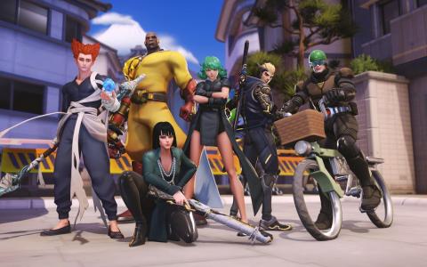 「オーバーウォッチ 2」×「ワンパンマン」第2弾コラボ開催!ウーヤン用「ガロウ」&アッシュ用「地獄のフブキ」登場