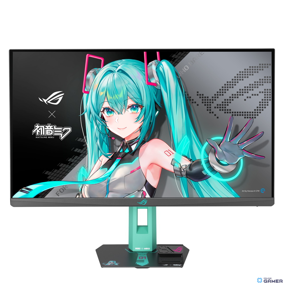 初音ミクの世界観を纏うゲーミングセットアップーASUSが「ROG × 初音ミク」シリーズを発表の画像