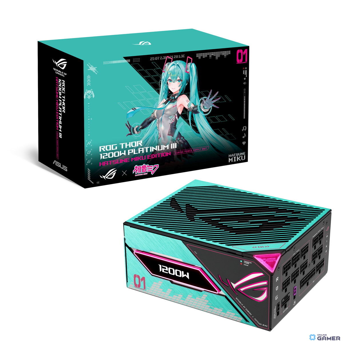 初音ミクの世界観を纏うゲーミングセットアップーASUSが「ROG × 初音ミク」シリーズを発表の画像