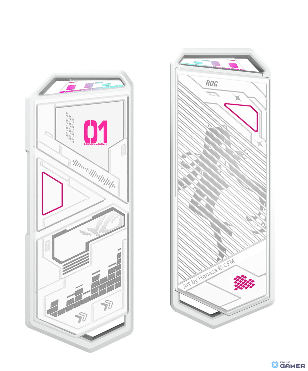 初音ミクの世界観を纏うゲーミングセットアップーASUSが「ROG × 初音ミク」シリーズを発表の画像