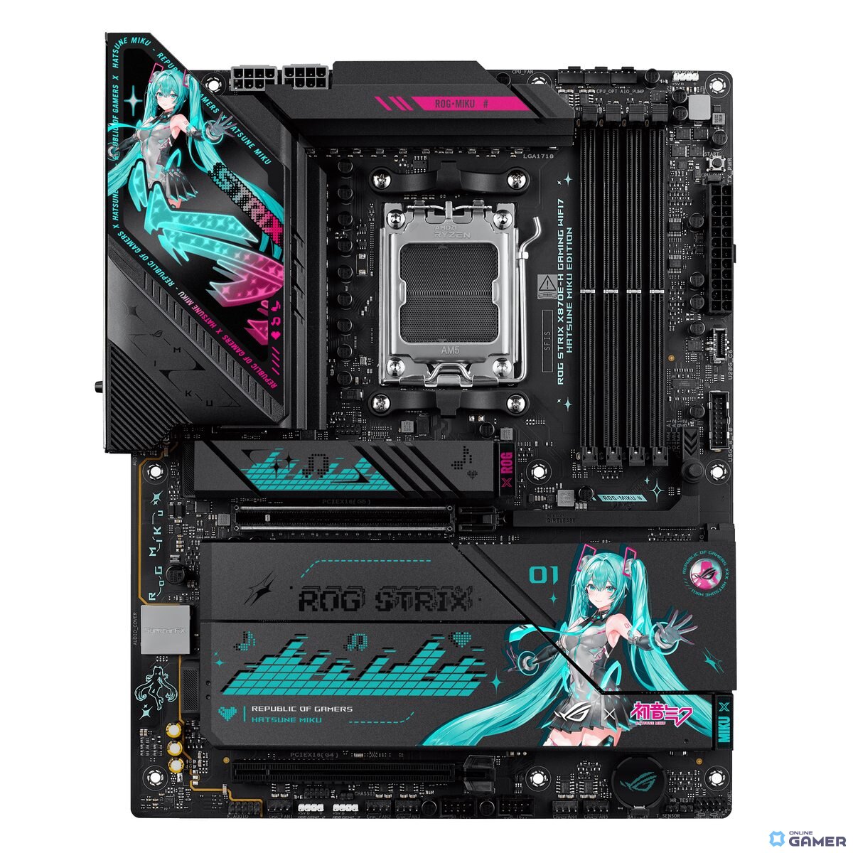 初音ミクの世界観を纏うゲーミングセットアップーASUSが「ROG × 初音ミク」シリーズを発表の画像