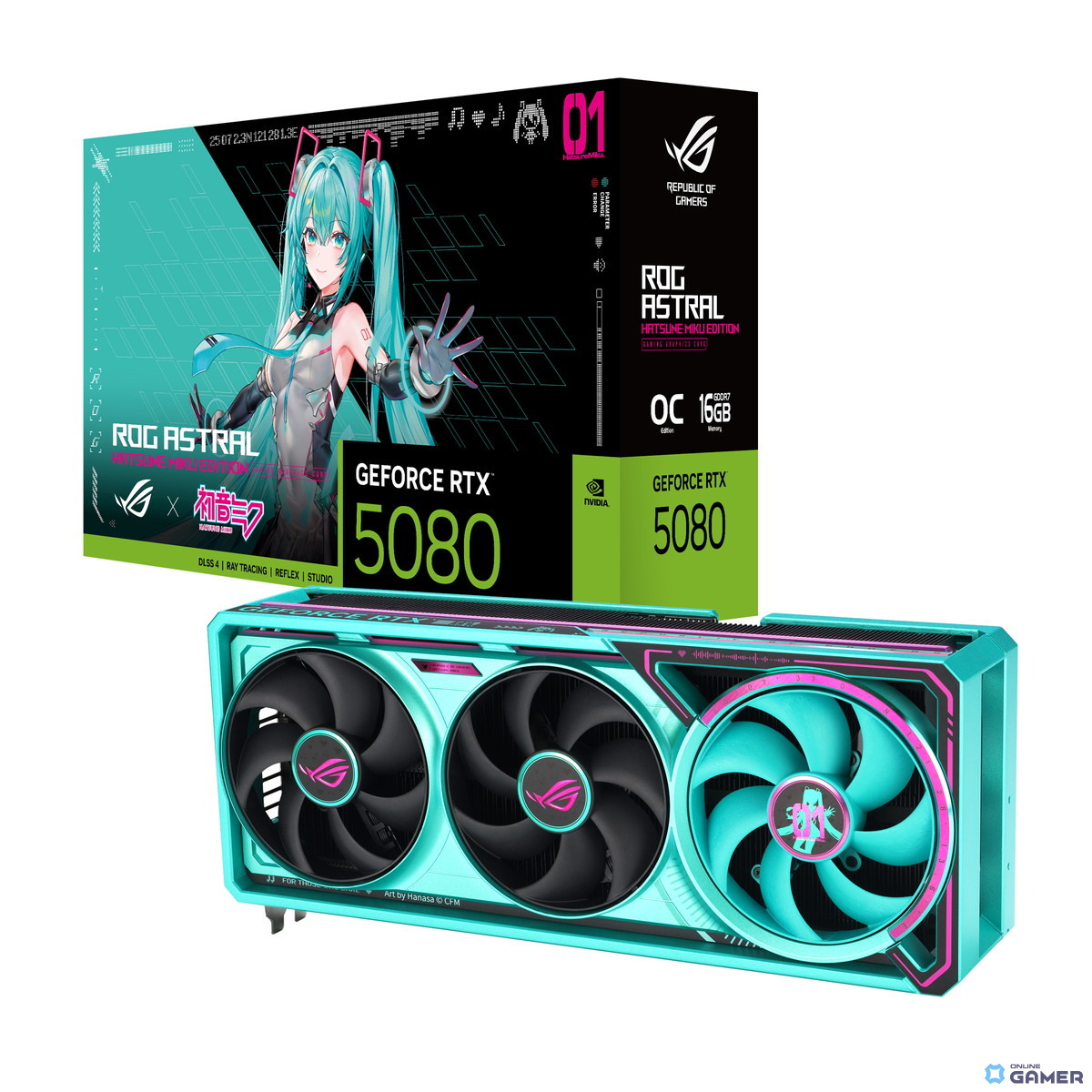 初音ミクの世界観を纏うゲーミングセットアップーASUSが「ROG × 初音ミク」シリーズを発表の画像