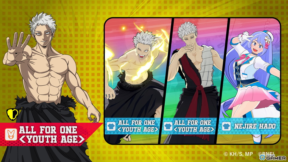 「僕のヒーローアカデミア ULTRA RUMBLE」シーズン13開幕!新キャラ「オール・フォー・ワン<青年期>」が参戦の画像