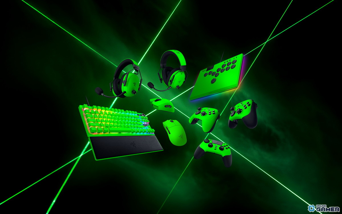 Razerの象徴「Esports Green Collection」登場!Viper V3 ProやKitsuneなど人気デバイスが新カラーで展開の画像
