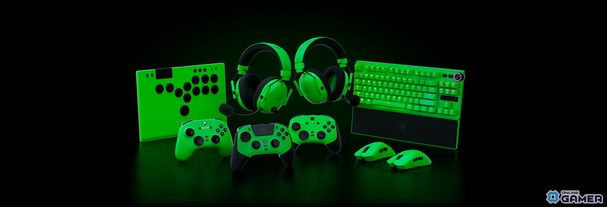 Razerの象徴「Esports Green Collection」登場!Viper V3 ProやKitsuneなど人気デバイスが新カラーで展開の画像