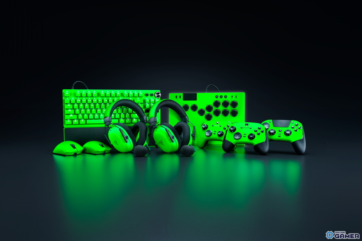Razerの象徴「Esports Green Collection」登場!Viper V3 ProやKitsuneなど人気デバイスが新カラーで展開の画像
