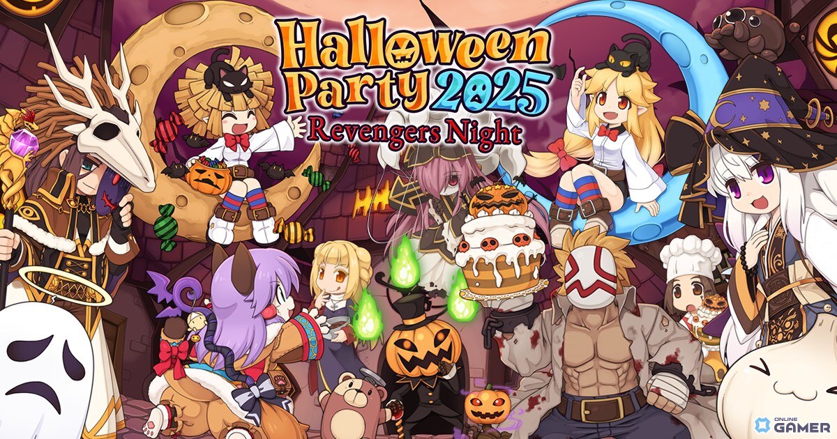 「ラグナロクオンライン」でハロウィンイベント「HalloweenParty2025 ~Revengers Night~」開幕!限定ペットや学園リバイバルも登場の画像