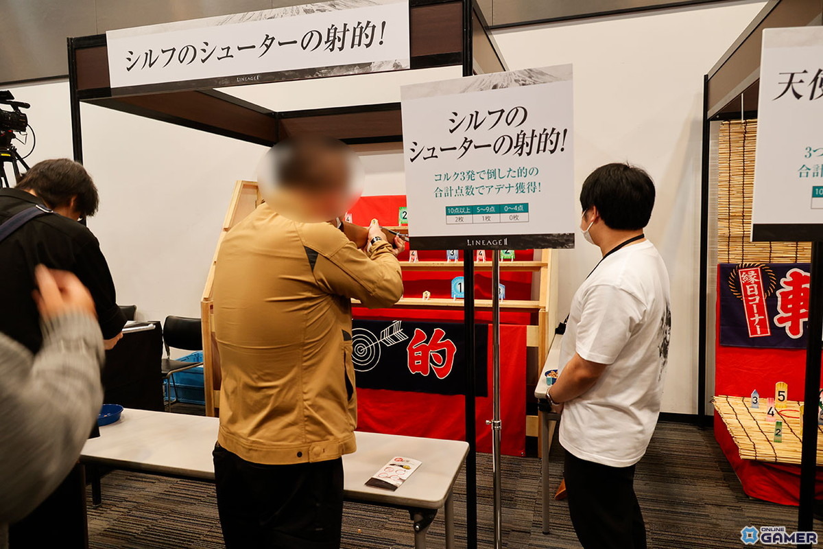 最後まで長い列が出来ていた「シルフのシューターの射的!」コーナー。