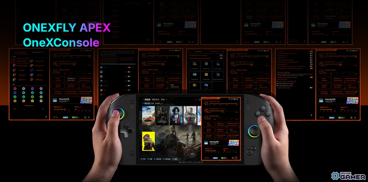 ONEXPLAYER、水冷対応8インチゲーミングPC「ONEXFLY APEX」を発表の画像