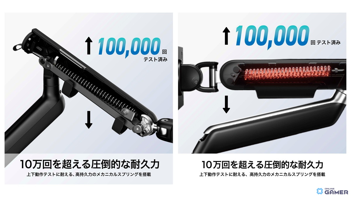 GRAPHT、滑らかな動作を実現するモニターアーム「Aero M9TQ/M9C」を発表の画像