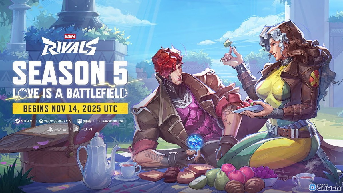 「Marvel Rivals」シーズン5「Love is a Battlefield」が開幕!ガンビットとローグの時を越えた物語が展開の画像