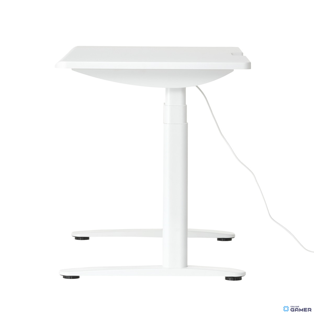 Pixio初のゲーミングデスク発売！電動昇降×オールホワイト×曲線デザインで理想のゲーム部屋を実現の画像