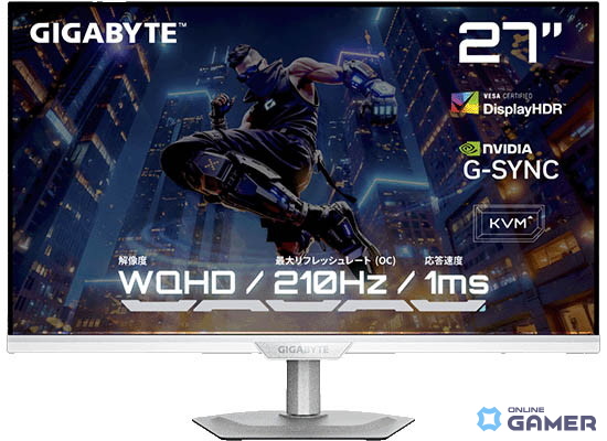 GIGABYTEの新ゲーミングモニター3機種が登場！QD-OLEDの31.5インチモデルや34インチ曲面などの画像