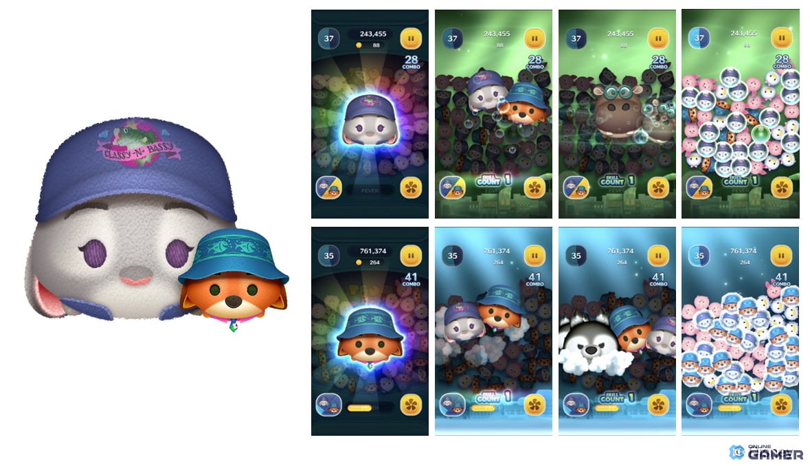 「LINE:ディズニー ツムツム」にズートピア2新ツム登場!ジュディ&ニックとゲイリー追加の画像