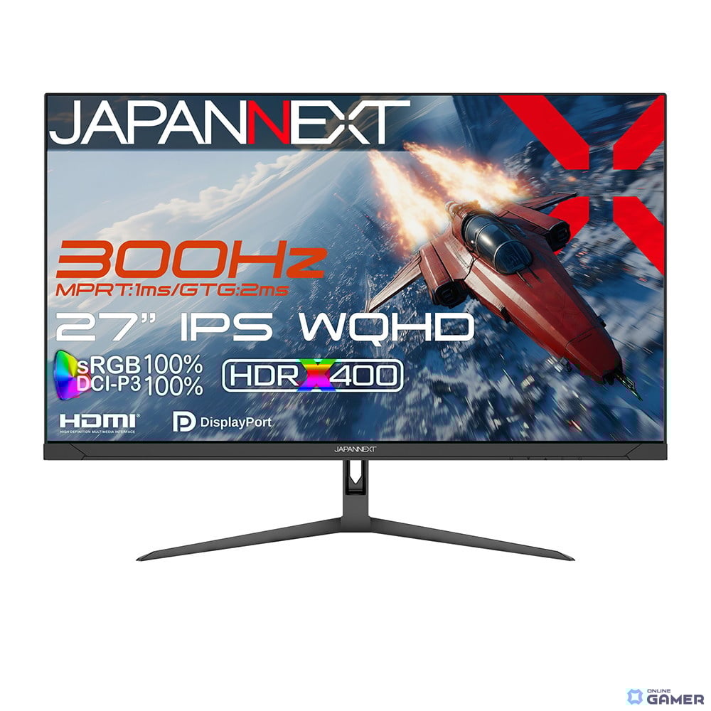JAPANNEXT、27インチWQHD・300Hz対応ゲーミングモニター「JN-i27G300Q」を発売の画像