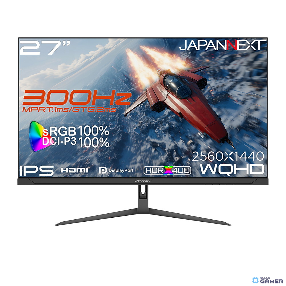 JAPANNEXT、27インチWQHD・300Hz対応ゲーミングモニター「JN-i27G300Q」を発売の画像