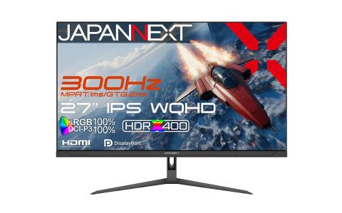 JAPANNEXT、27インチWQHD・300Hz対応ゲーミングモニター「JN-i27G300Q」を発売