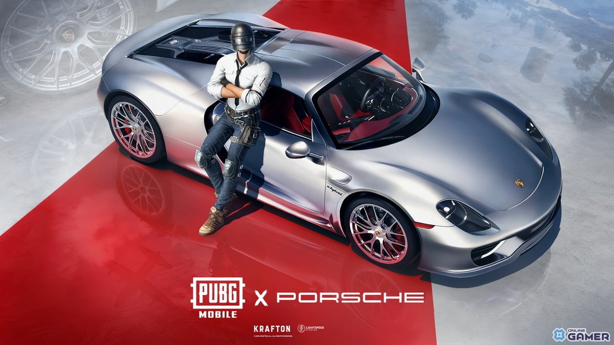 「PUBG MOBILE」×Porsche コラボ始動！918 Spyderなど名車が戦場に登場の画像