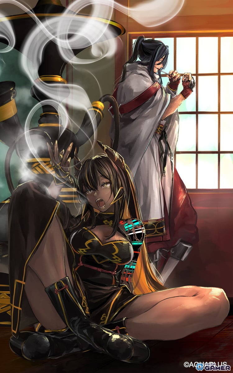 ※期間限定灯幻鏡「充ちゆく紫煙」 イラスト：幾花にいろ