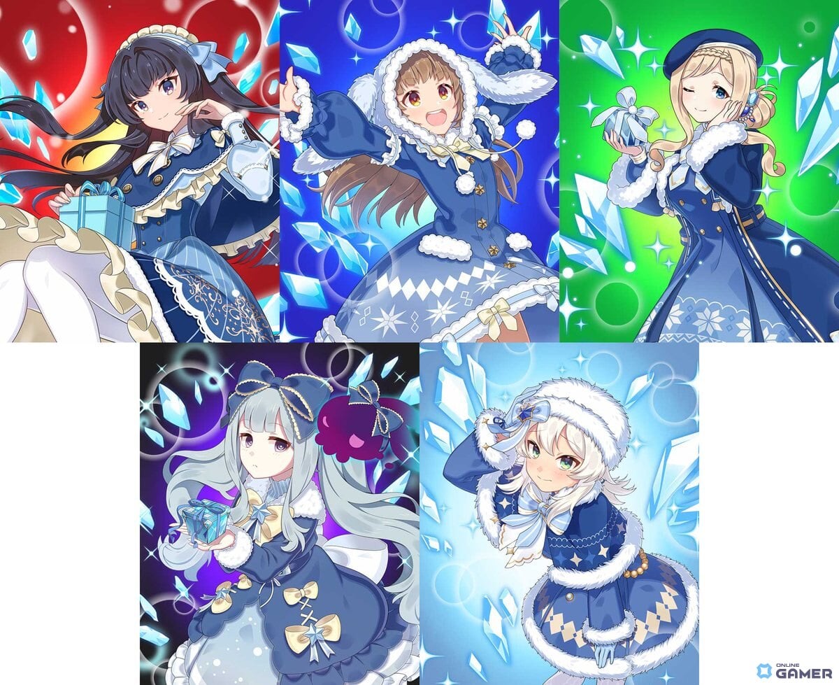 【氷晶】シリーズの使い魔画像（すべて進化後）