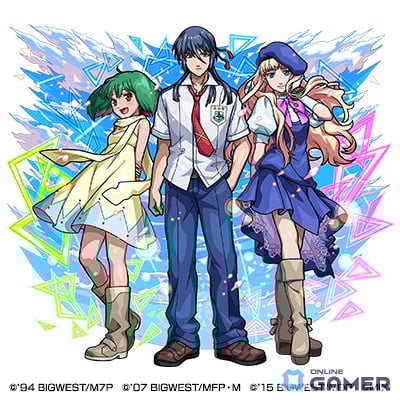 火属性 ★6 トライアングラー シェリル&ランカ&アルト(進化)CV:遠藤綾(シェリル・ノーム)中島愛(ランカ・リー)中村悠一(早乙女アルト)