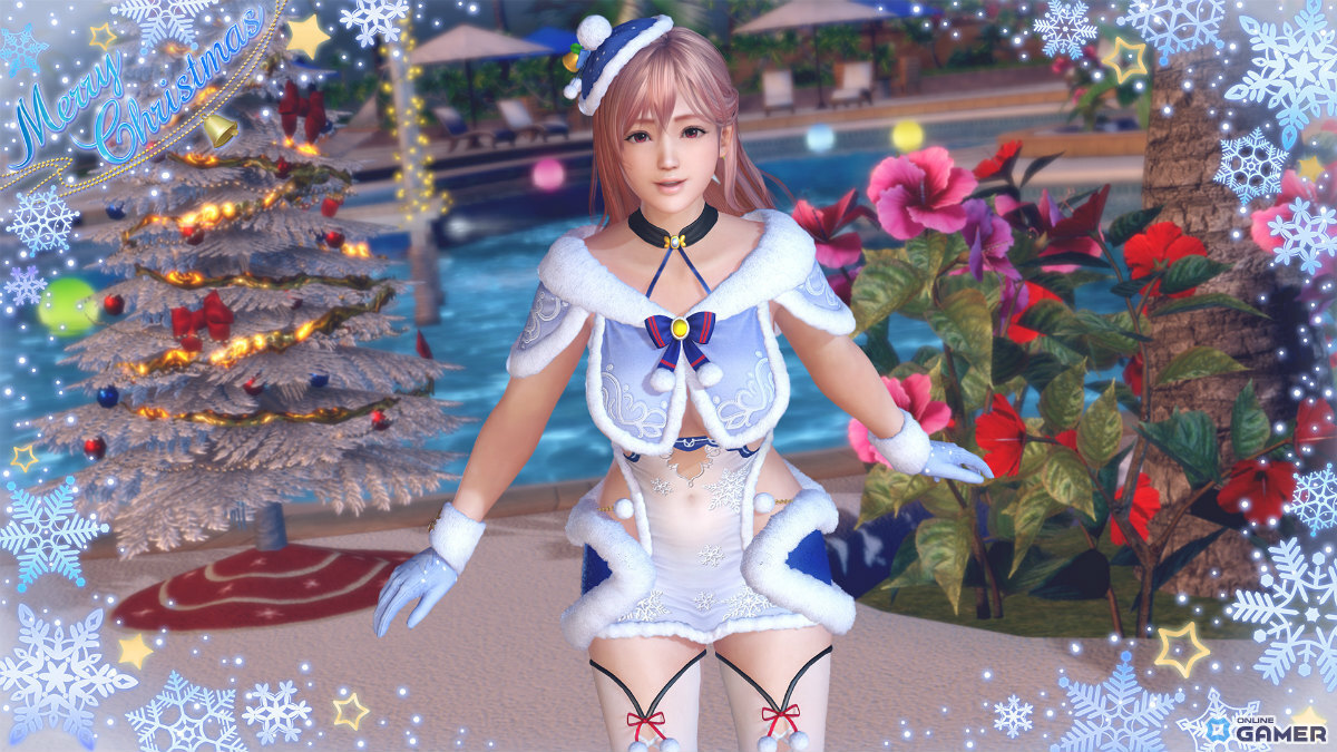 「DEAD OR ALIVE XVV」セクシーサンタSSR水着“シエル・フロスト”登場！最大70連無料キャンペーン開催の画像