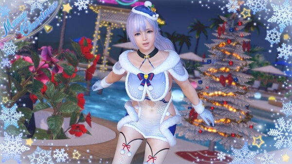 「DEAD OR ALIVE XVV」セクシーサンタSSR水着“シエル・フロスト”登場!最大70連無料キャンペーン開催のスクリーンショット3