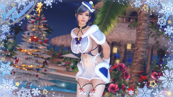 「DEAD OR ALIVE XVV」セクシーサンタSSR水着“シエル・フロスト”登場!最大70連無料キャンペーン開催のスクリーンショット8