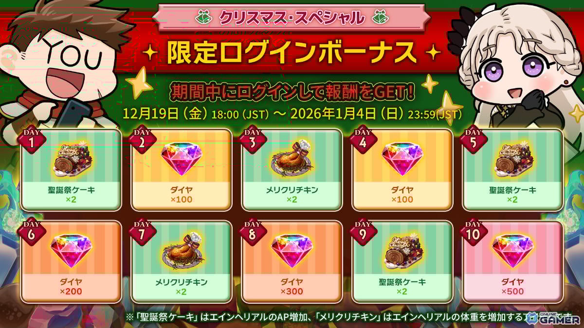 「ローグウィズデッド」クリスマス衣装のイズンたちが登場!限定ボス「禁断の番人」も出現のスクリーンショット9