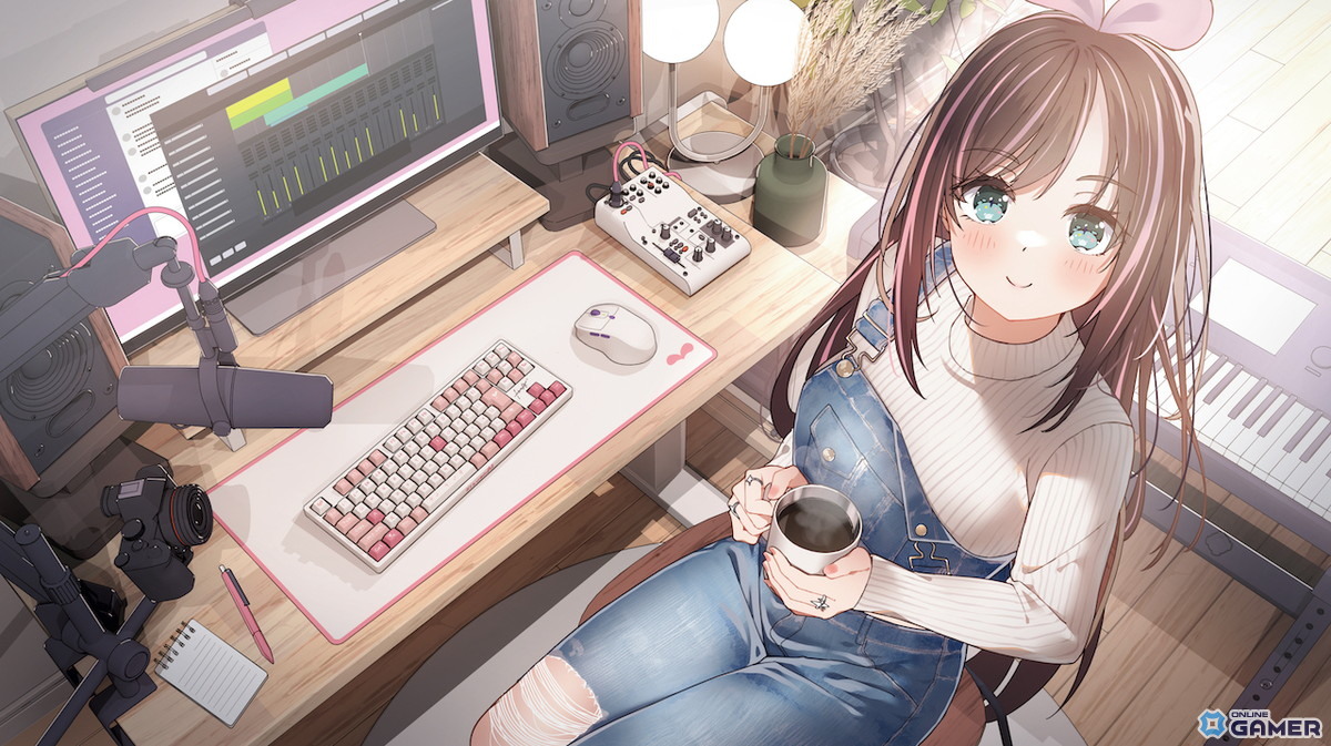 KizunaAIコラボ初のゲーミングキーボード登場！Akko製2モデルが予約受付開始―ピンク×ホワイトの特別デザインのスクリーンショット1