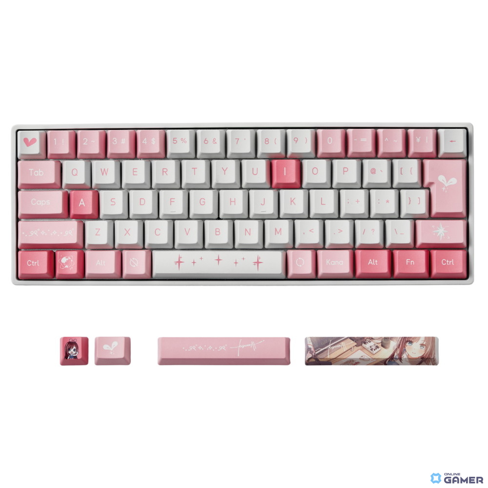 KizunaAIコラボ初のゲーミングキーボード登場！Akko製2モデルが予約受付開始―ピンク×ホワイトの特別デザインのスクリーンショット3