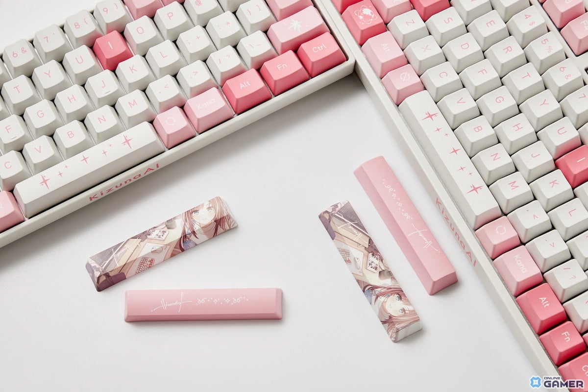 KizunaAIコラボ初のゲーミングキーボード登場！Akko製2モデルが予約受付開始―ピンク×ホワイトの特別デザインのスクリーンショット5