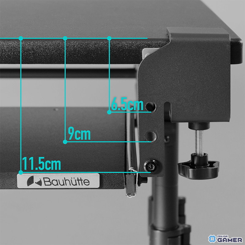 Bauhutte、デスク天板を2段に拡張できる「後付キーボードスライダー2」発売の画像