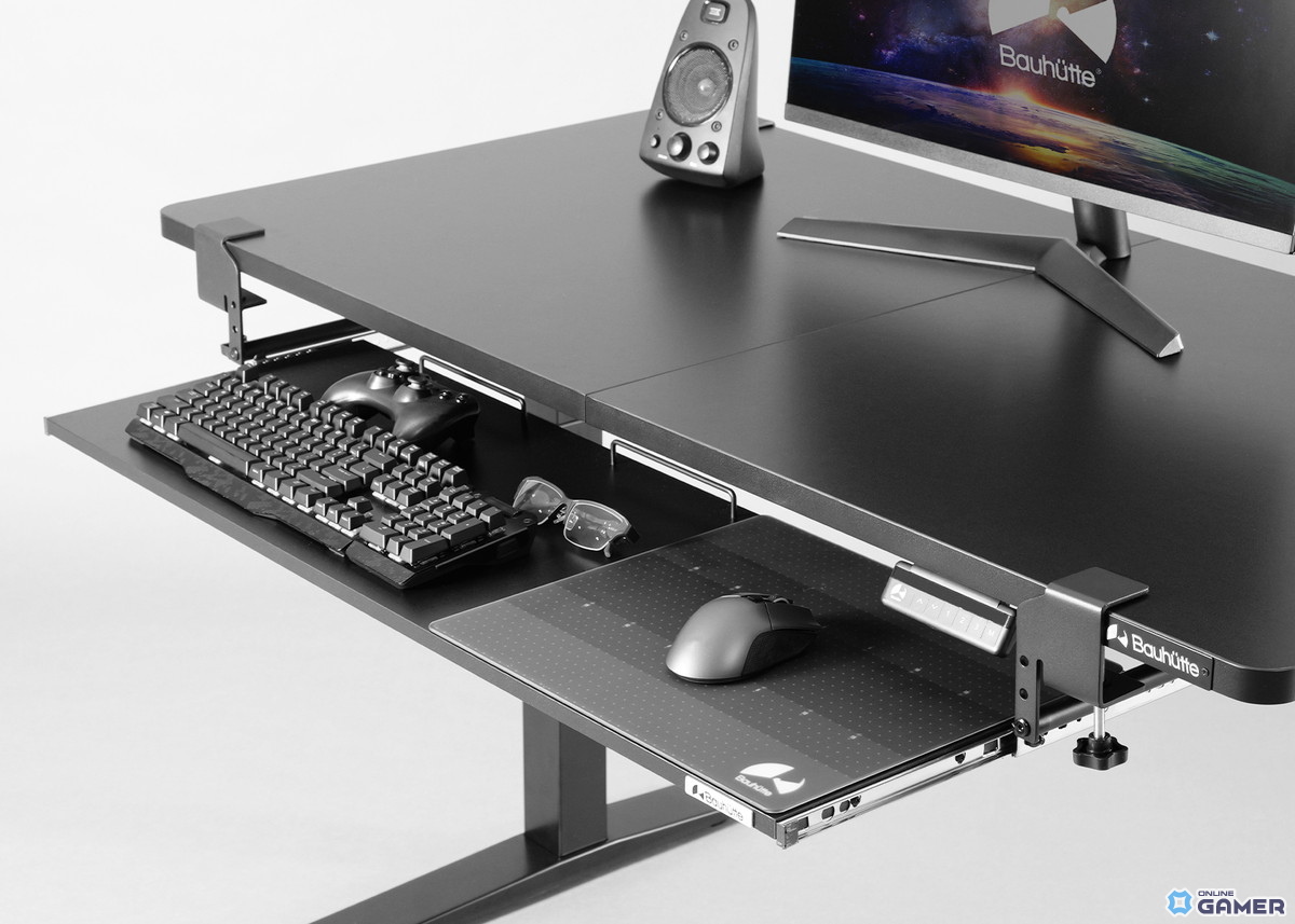 Bauhutte、デスク天板を2段に拡張できる「後付キーボードスライダー2」発売の画像