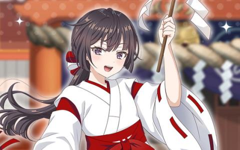 「ぱずでれ」巫女姿の有希が特効で登場！迎春ぱずでれ神社VS乃々亜開催