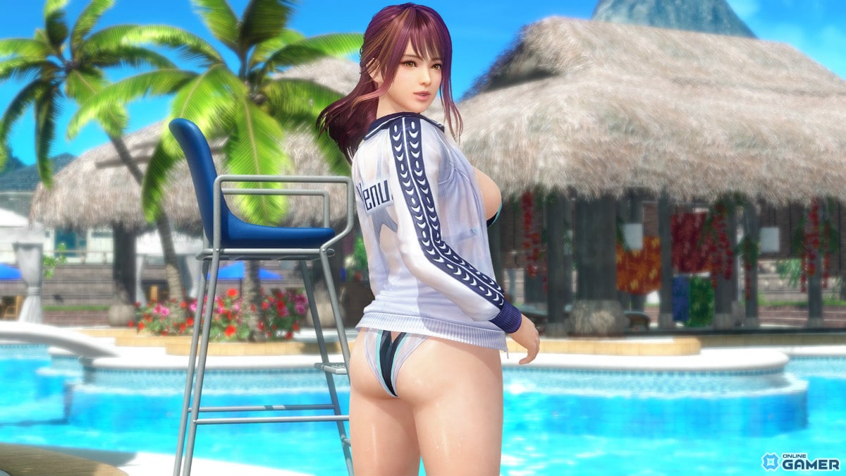 「DEAD OR ALIVE XVV」あずさがトレンドコーデガチャ初登場！SSR水着「テイクユアマーク」実装のスクリーンショット2