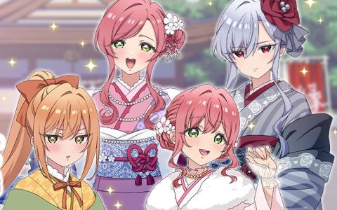 「100パズ」晴れ着キャラ登場！「【お正月】ピックアップガチャ」開催―花園羽香里ら4人実装