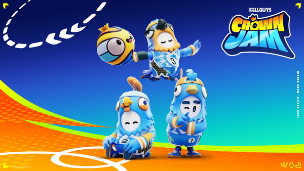「フォートナイト」に「Fall Guys」参戦！バスケ×障害物競走が融合した3v3「Fall Guys Crown Jam」実装のスクリーンショット1