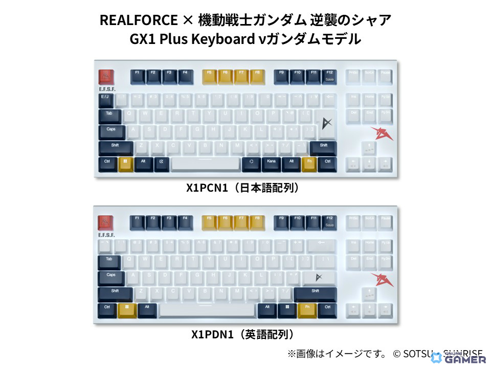 GX1 Plus Keyboard νガンダムモデル(日本語配列/英語配列)