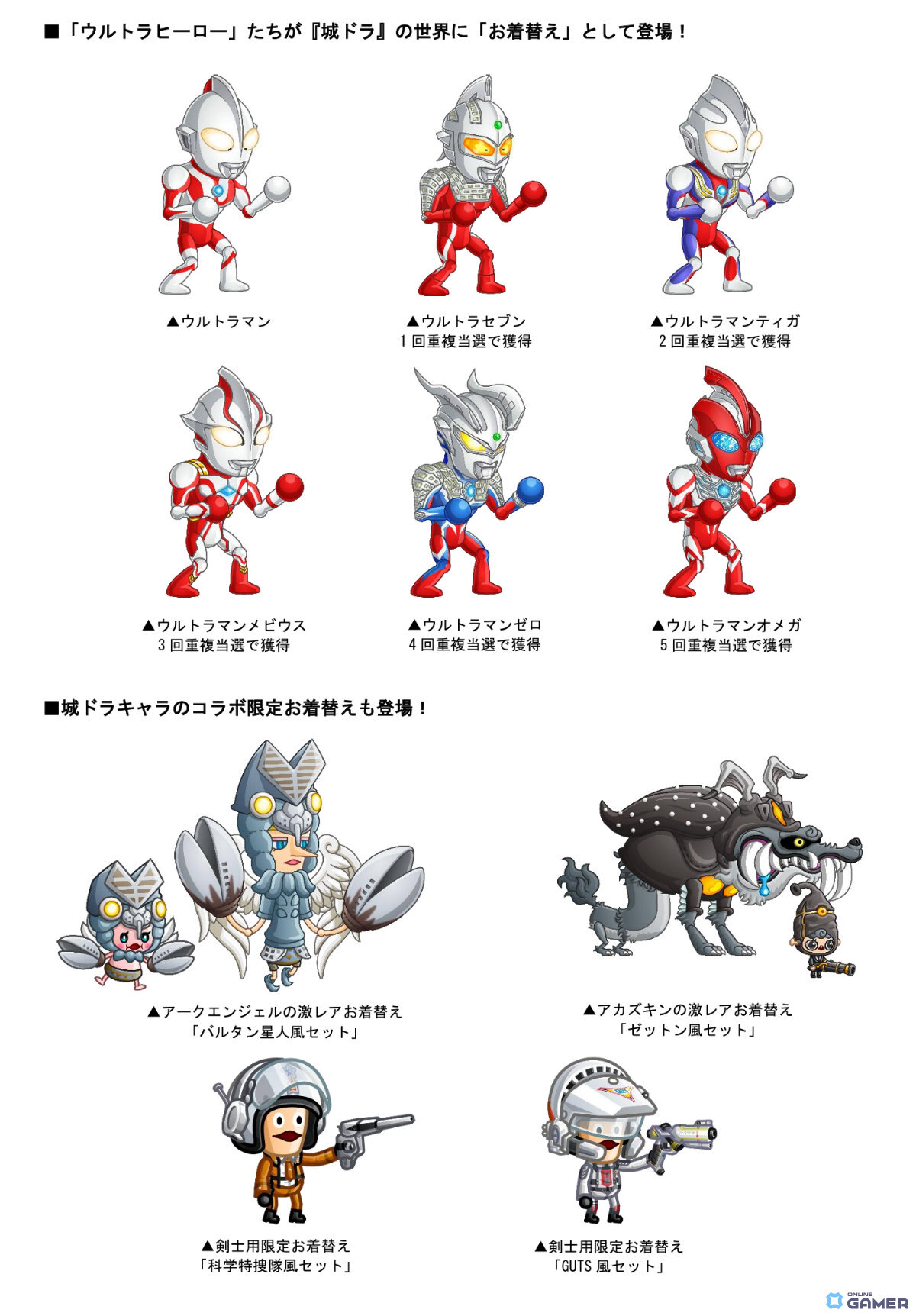 「城とドラゴン」×「ウルトラマンシリーズ」初コラボが1月31日19時開幕！ウルトラヒーローがウルトラマンアバたまに登場のスクリーンショット3