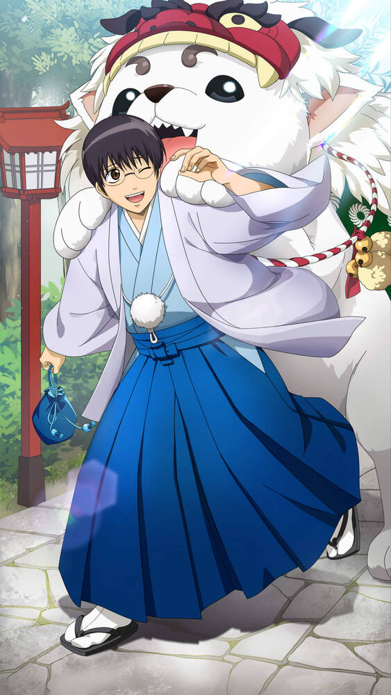 「銀魂 すまほ ばとるくろにくる」2月4日配信決定!晴れ着テーマの描き起こしSSRカードを先行公開のスクリーンショット2