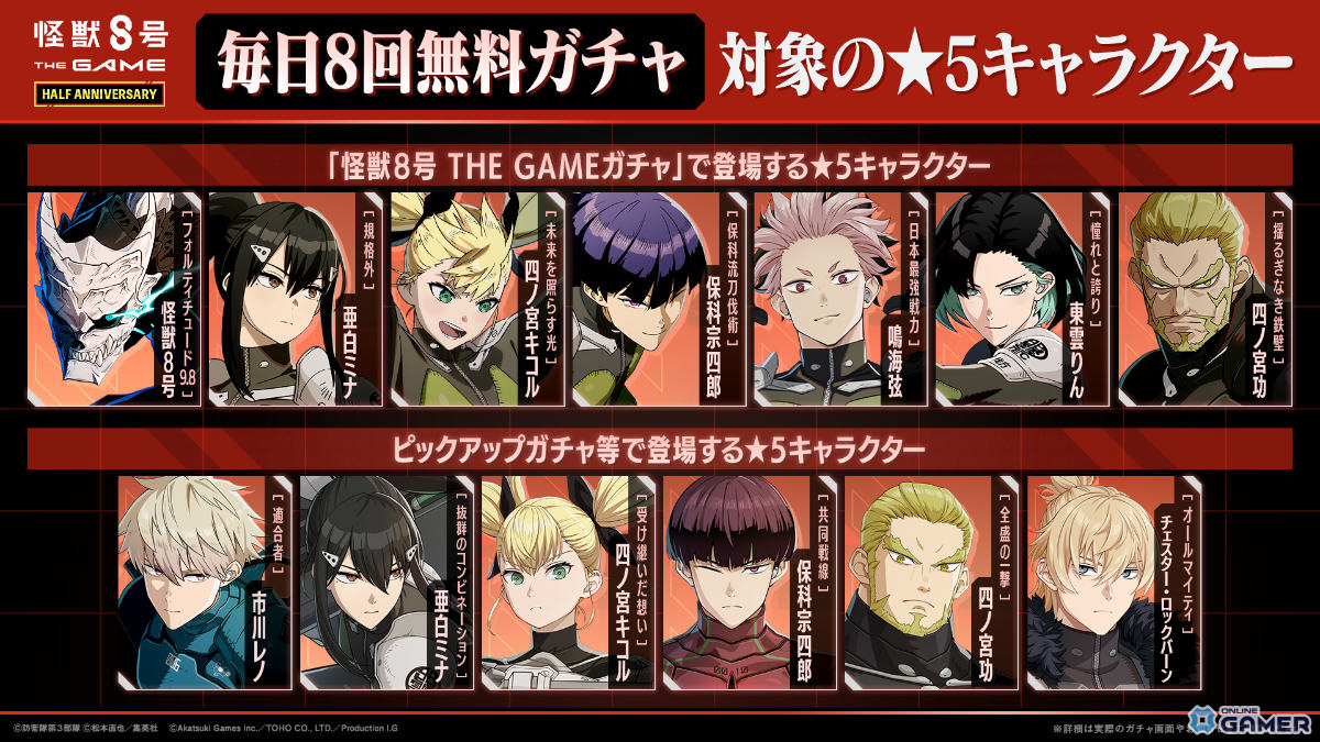「怪獣8号 THE GAME」ハーフアニバーサリー記念―［オーバーリミット］四ノ宮サガン参戦のスクリーンショット3