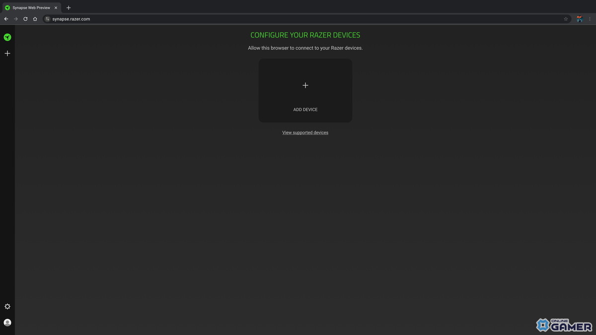 Razerのデバイス設定がウェブブラウザで可能、「Synapse Web」ベータ版公開の画像